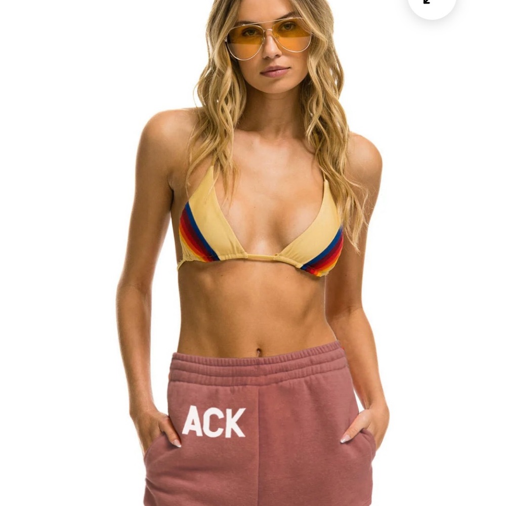 Aviator Nation Pink High Waist Shorts